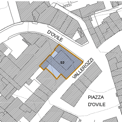 Inquadramento cartografico dell'area interessata: visibili i parametri di fattibilit&agrave;