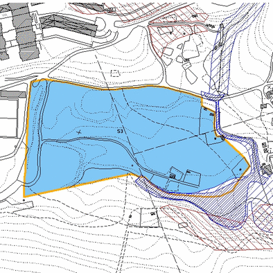 Inquadramento cartografico dell'area interessata: visibili i parametri di fattibilit&agrave;