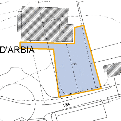 Inquadramento cartografico dell'area interessata: visibili i parametri di fattibilit&agrave;