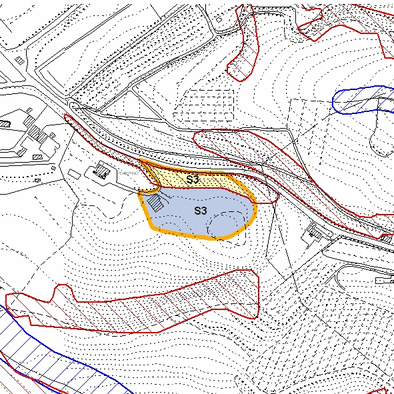Inquadramento cartografico dell'area interessata: visibili i parametri di fattibilit&agrave;