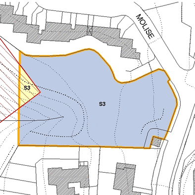 Inquadramento cartografico dell'area interessata: visibili i parametri di fattibilit&agrave;