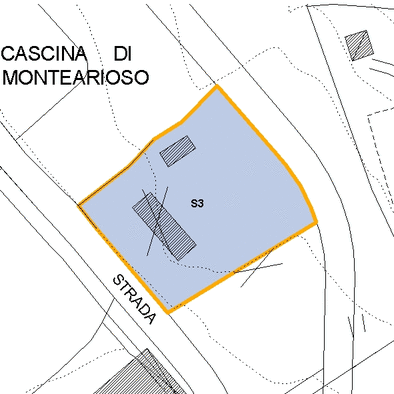 Inquadramento cartografico dell'area interessata: visibili i parametri di fattibilit&agrave;