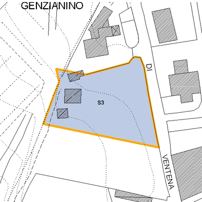 Inquadramento cartografico dell'area interessata: visibili i parametri di fattibilit&agrave;